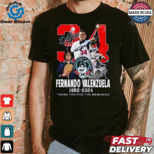 Fernando Valenzuela 1960 2024 Thank You For The Memories T Shirt