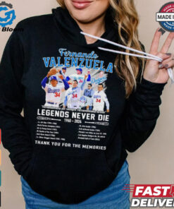 Fernando Valenzuela Legends Never Die 1960 2024 Thank You For The Memories Signature Shirt