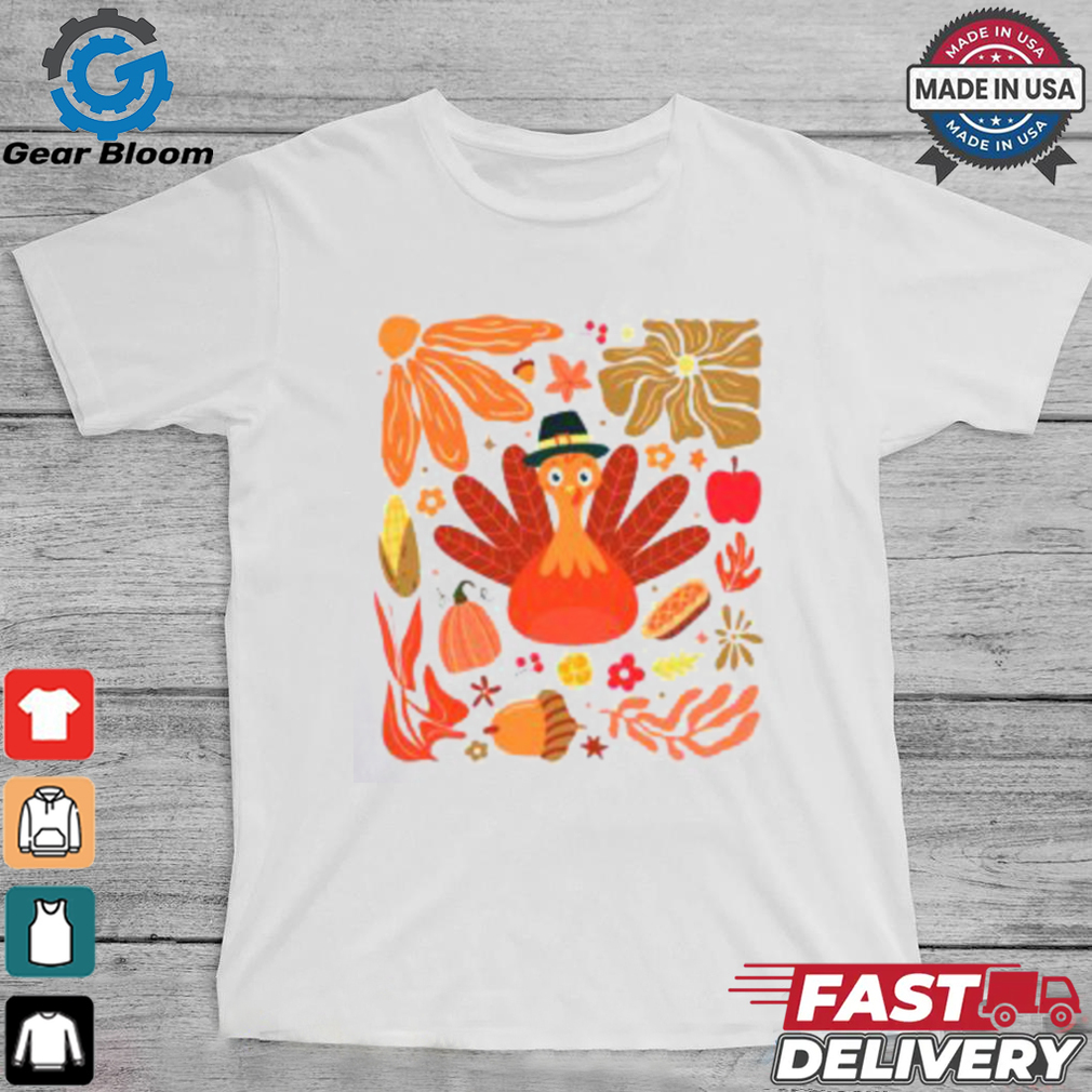 Floral Turkey Thanksgiving Dinner Fall Season T shirt Floral Turkey Thanksgiving Dinner Fall Season T shirt