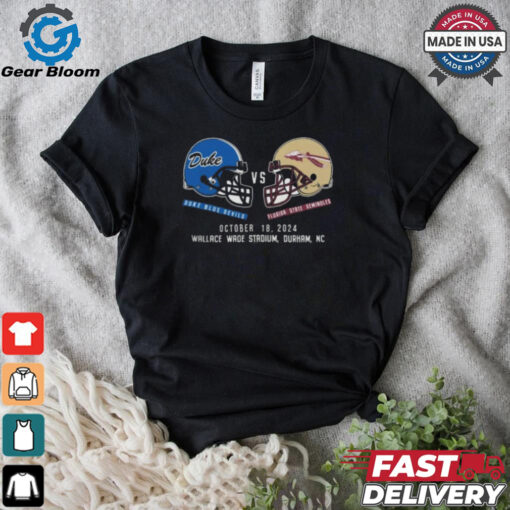 Florida State Seminoles vs Duke Blue Devils Football October 18, 2024 Matchup Set T Shirt