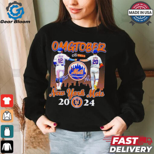 Francisco Lindor Pete Alonso OMGTOBER New York Mets 2024 shirt