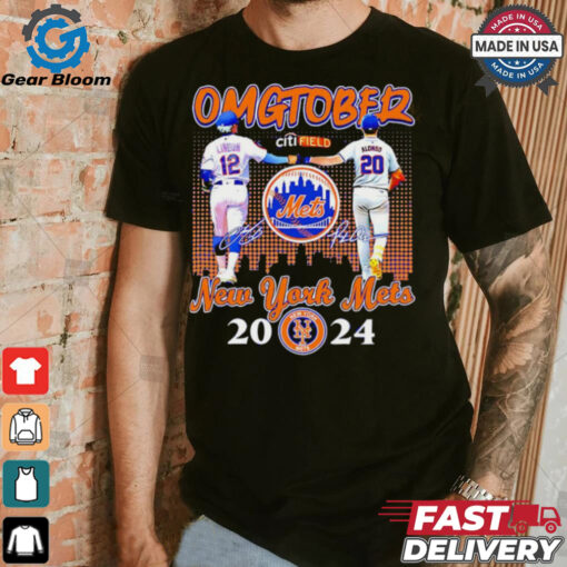 Francisco Lindor Pete Alonso OMGTOBER New York Mets 2024 shirt