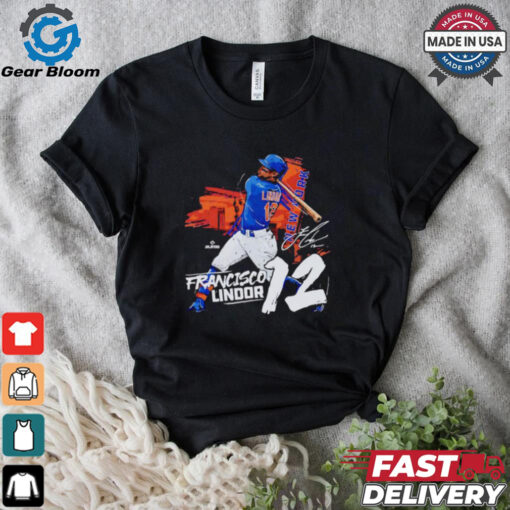 Francisco Lindor hit the ball signature shirt