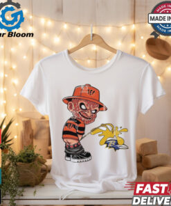 Freddy Krueger Cincinnati Bengals Piss On Baltimore Ravens Halloween 2024 NFL Shirt