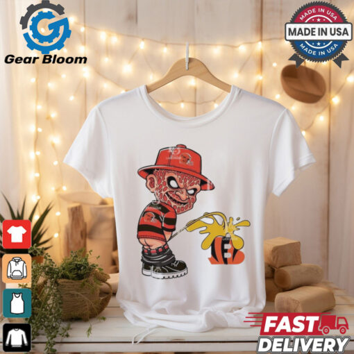 Freddy Krueger Cleveland Browns Piss On Cincinnati Bengals Halloween 2024 NFL Shirt