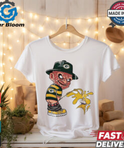 Freddy Krueger Green Bay Packers Piss On Minnesota Vikings Halloween 2024 NFL Shirt