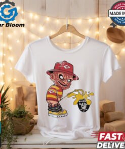 Freddy Krueger Kansas City Chiefs Piss On Las Vegas Raiders Halloween 2024 NFL Shirt