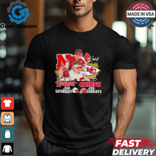 Friends Raiola And Mahomes Huskers On Saturdays X Chiefs On Sundays Signatures Shirt