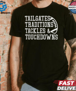 Game Day Alert Tailgates Traditions Tackles and Touchdowns 2024 t shirt