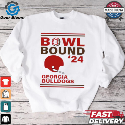 Georgia Bulldogs 2024 Bowl Bound Helmet Shirt