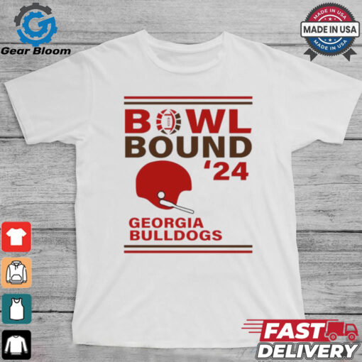 Georgia Bulldogs 2024 Bowl Bound Helmet Shirt