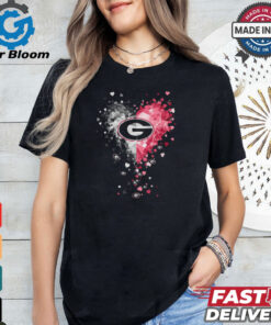 Georgia Bulldogs Crystal Heart Shirt