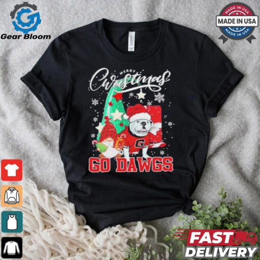 Georgia Bulldogs Merry Christmas 2024 Go Dawgs Shirt