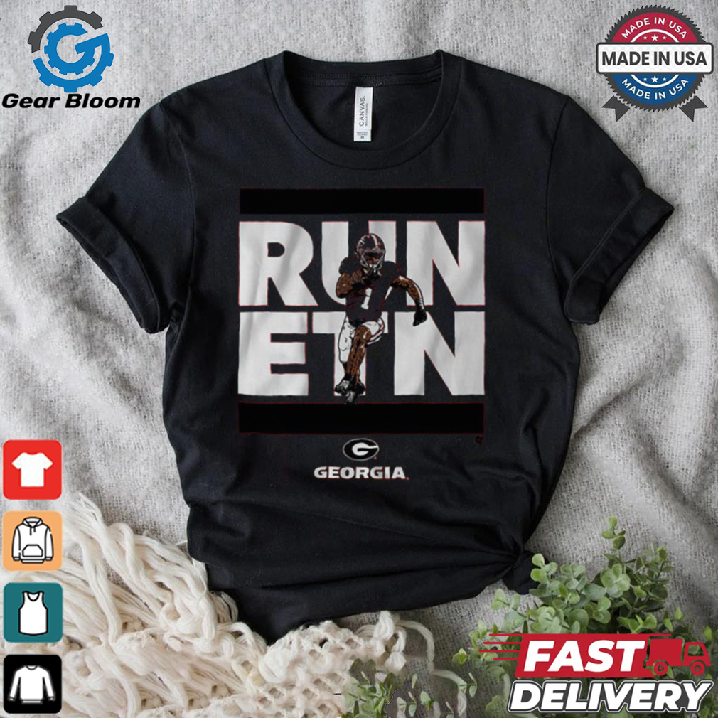 Georgia Football Trevor Etienne Run ETN T Shirt Georgia Football Trevor Etienne Run ETN T Shirt