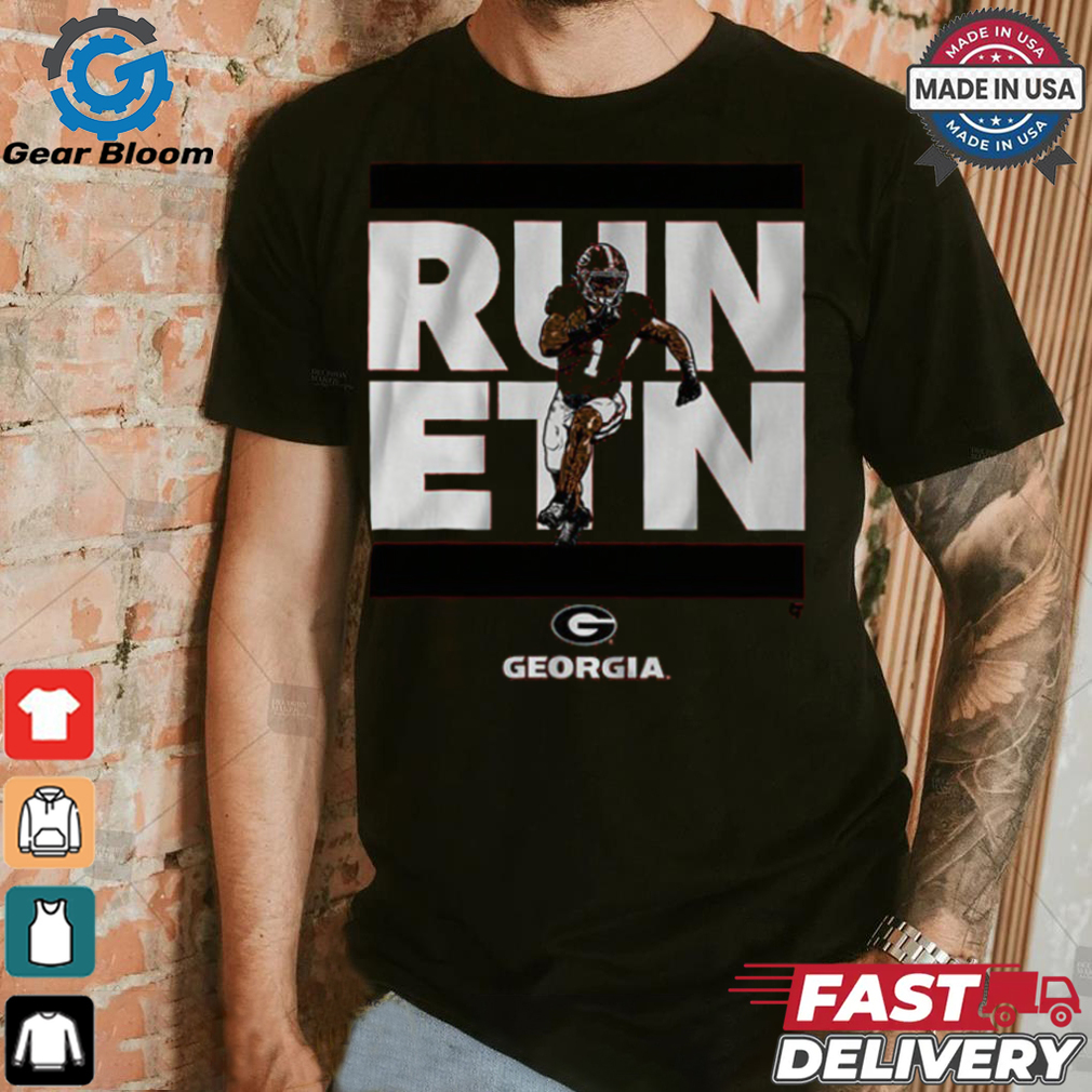 Georgia Football Trevor Etienne Run ETN T Shirt Georgia Football Trevor Etienne Run ETN T Shirt