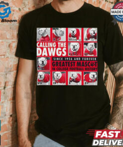 Georgia calling the Dawgs greatest mascos in college football shirt