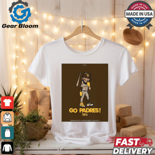 Go Padres Fernando Tatis Jr San Diego Padres The Playoffs Poster t shirt