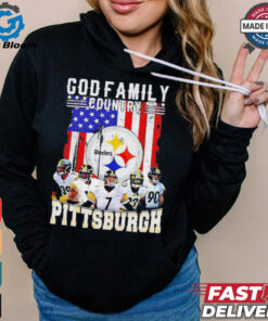 God family Country Pittsburgh Steelers American flag shirt