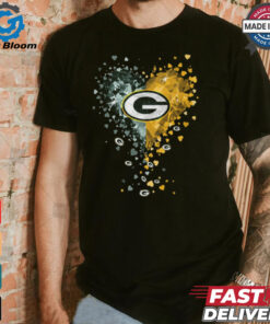 Green Bay Packers Crystal Heart Shirt