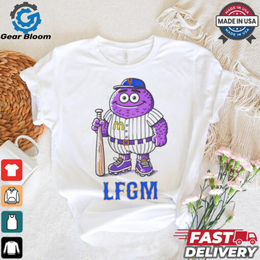 Grimace Mets baseball mascot beautiful monster shirt