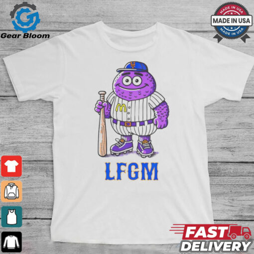 Grimace Mets baseball mascot beautiful monster shirt