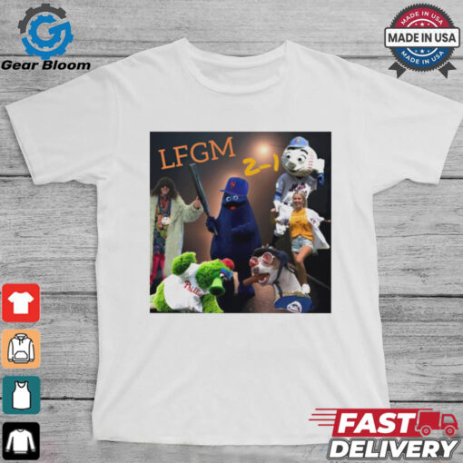 Grimace New York Mets victory LFGM 2 1 shirt