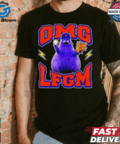 Grimace smoking LFGM OMG New York Mets shirt