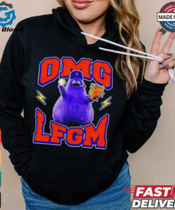 Grimace smoking LFGM OMG New York Mets shirt