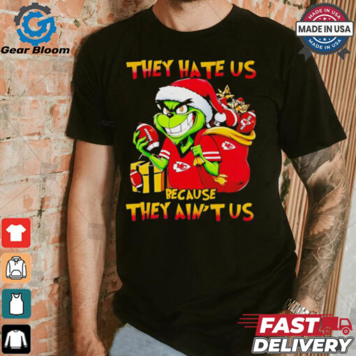 Grinch Chiefs they hate us because they ain’t us Christmas shirt