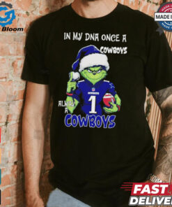 Grinch Dallas Cowboys Christmas in my DNA once a Cowboys always a Cowboys shirt