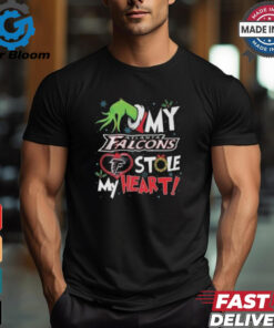 Grinch Hand My Atlanta Falcons Stole My Heart Football 2024 Shirt