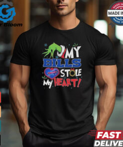 Grinch Hand My Buffalo Bills Stole My Heart Football 2024 T shirt