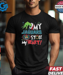 Grinch Hand My Jacksonville Jaguars Stole My Heart Football 2024 T shirt