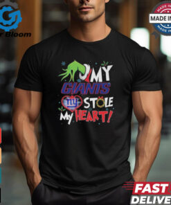 Grinch Hand My New York Giants Stole My Heart Football 2024 Shirt