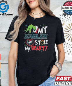 Grinch Hand My Philadelphia Eagles Stole My Heart Football 2024 Shirt