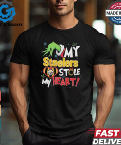 Grinch Hand My Pittsburgh Steelers Stole My Heart Football 2024 Shirt