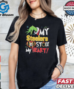 Grinch Hand My Pittsburgh Steelers Stole My Heart Football 2024 Shirt