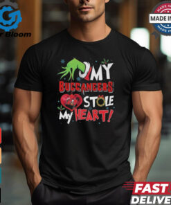 Grinch Hand My Tampa Bay Buccaneers Stole My Heart Football 2024 Shirt