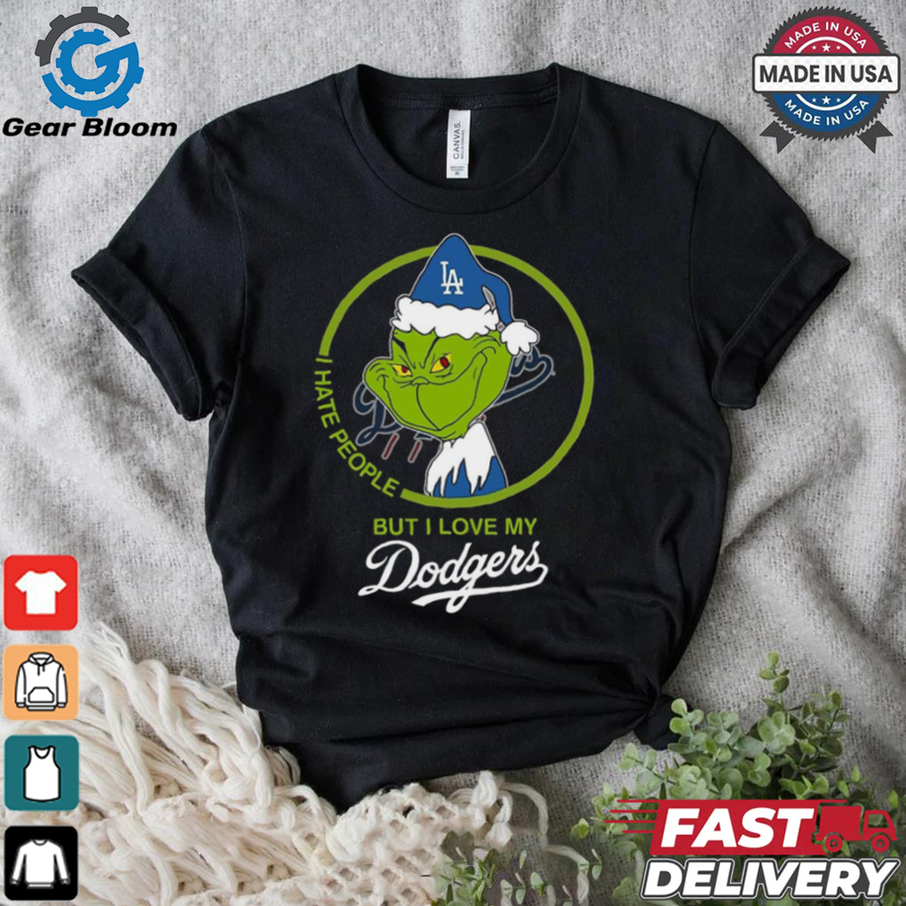 Grinch I Hate People But I Love Los Angeles Dodgers Shirt Grinch I Hate People But I Love Los Angeles Dodgers Shirt
