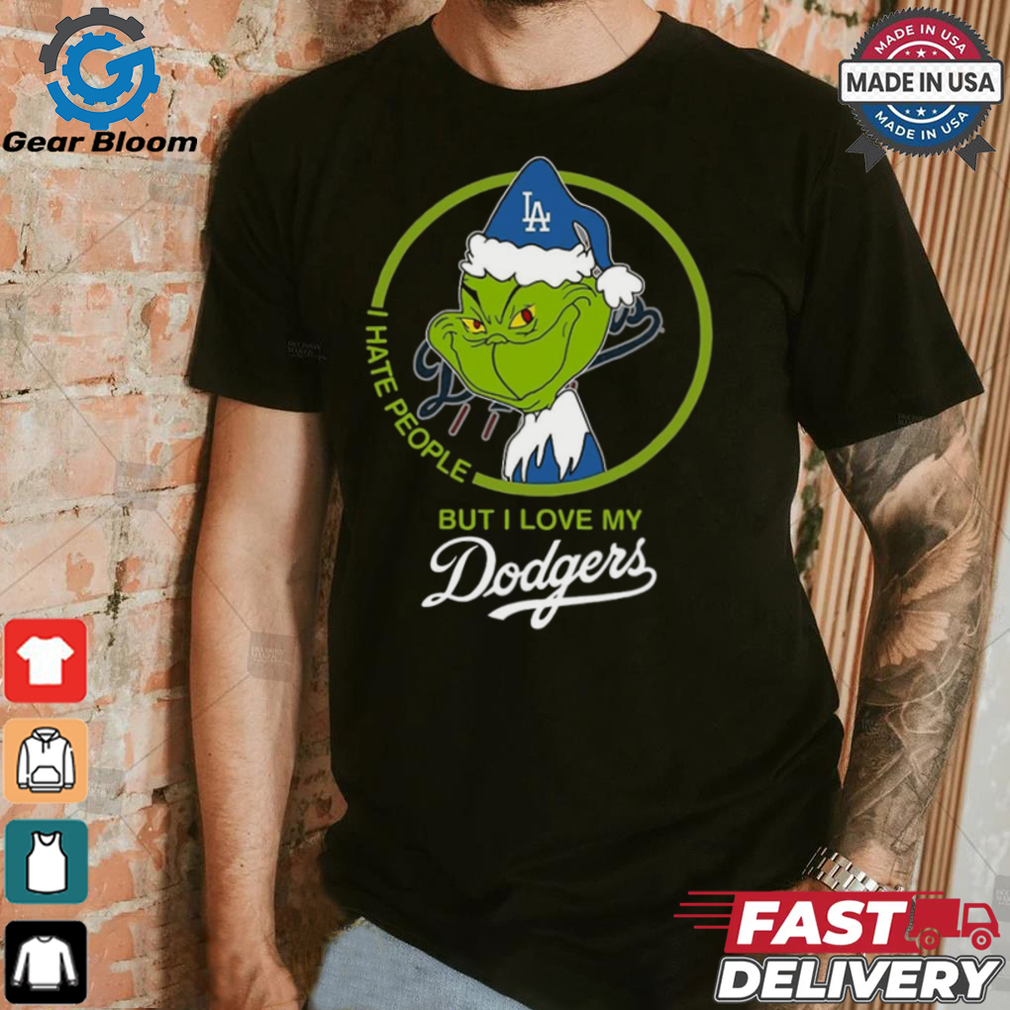 Grinch I Hate People But I Love Los Angeles Dodgers Shirt Grinch I Hate People But I Love Los Angeles Dodgers Shirt