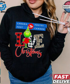 Grinch Love Canada Post Christmas Shirt