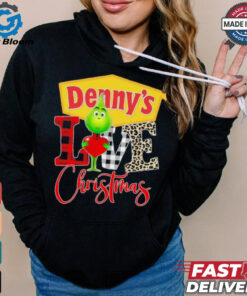 Grinch Love Denny’s Christmas Shirt