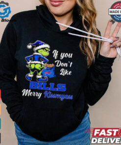 Grinch if you don’t like Bills merry kiss my ass Christmas shirt