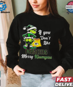 Grinch if you don’t like Packers merry kiss my ass Christmas shirt