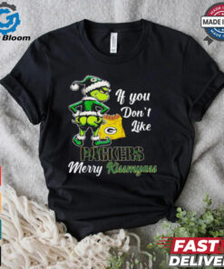 Grinch if you don’t like Packers merry kiss my ass Christmas shirt