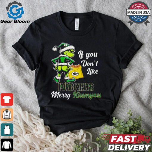 Grinch if you don’t like Packers merry kiss my ass Christmas shirt