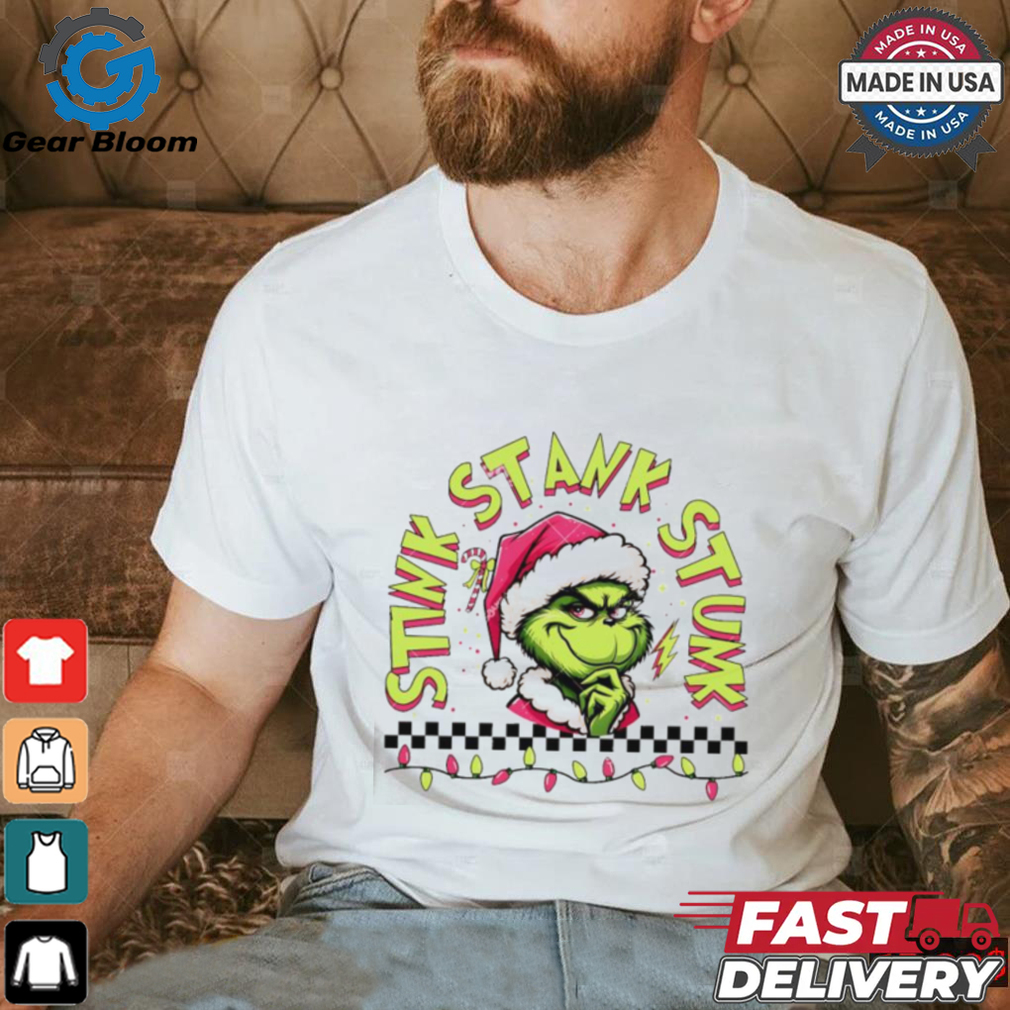 Grinch stink stank stunk Christmas light shirt Grinch stink stank stunk Christmas light shirt