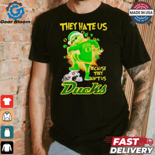 Grinch they hate us because they ain’t us Oregon Ducks Christmas shirt