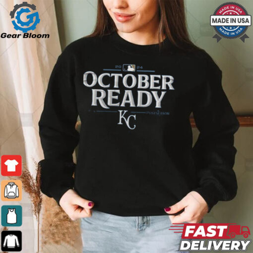 HEY HEY HEY HEY Kansas City Royals October Ready Postseason 2024  T Shirt