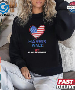 Harris Walz Shirt, USA LOVE, VOTE Blue Kamala Tim Shirt